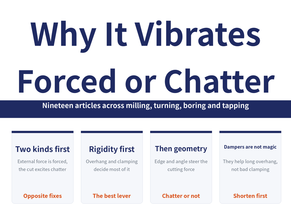 Vibration and Chatter reading-guide hero image. Title: 