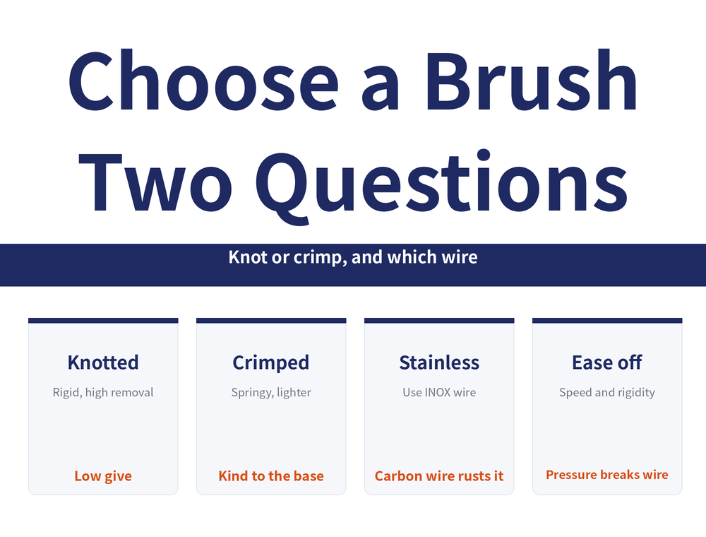 Choosing a Wire Brush reading-guide hero image. Title: 