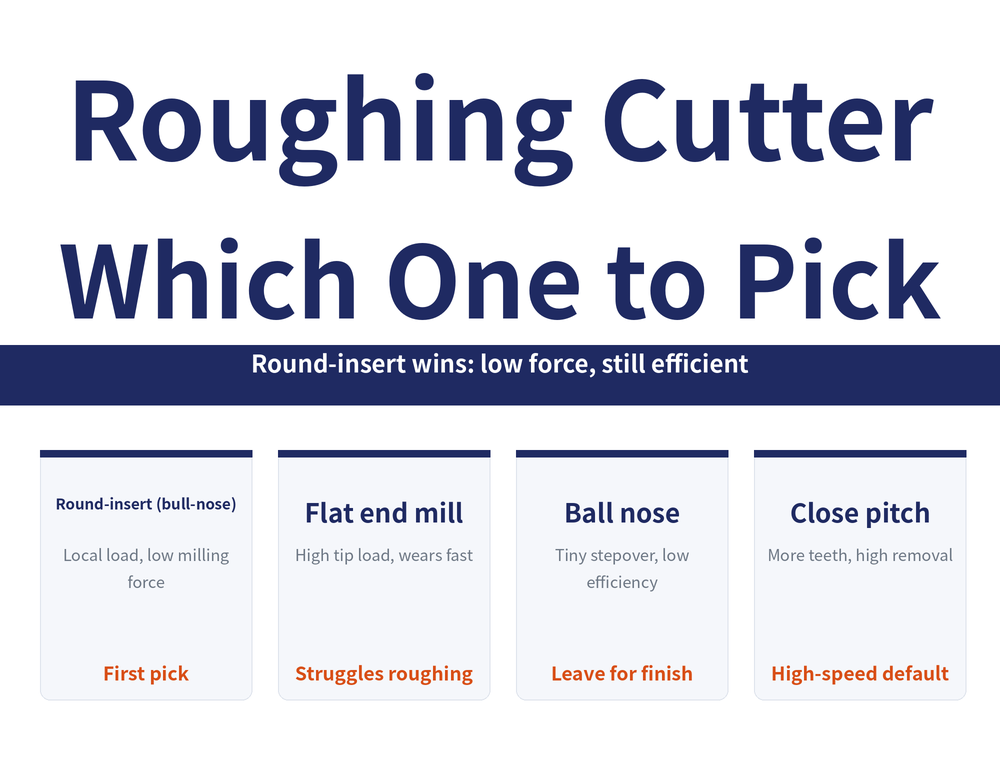 Which Cutter for High-Speed Roughing reading-guide hero image. Title: 