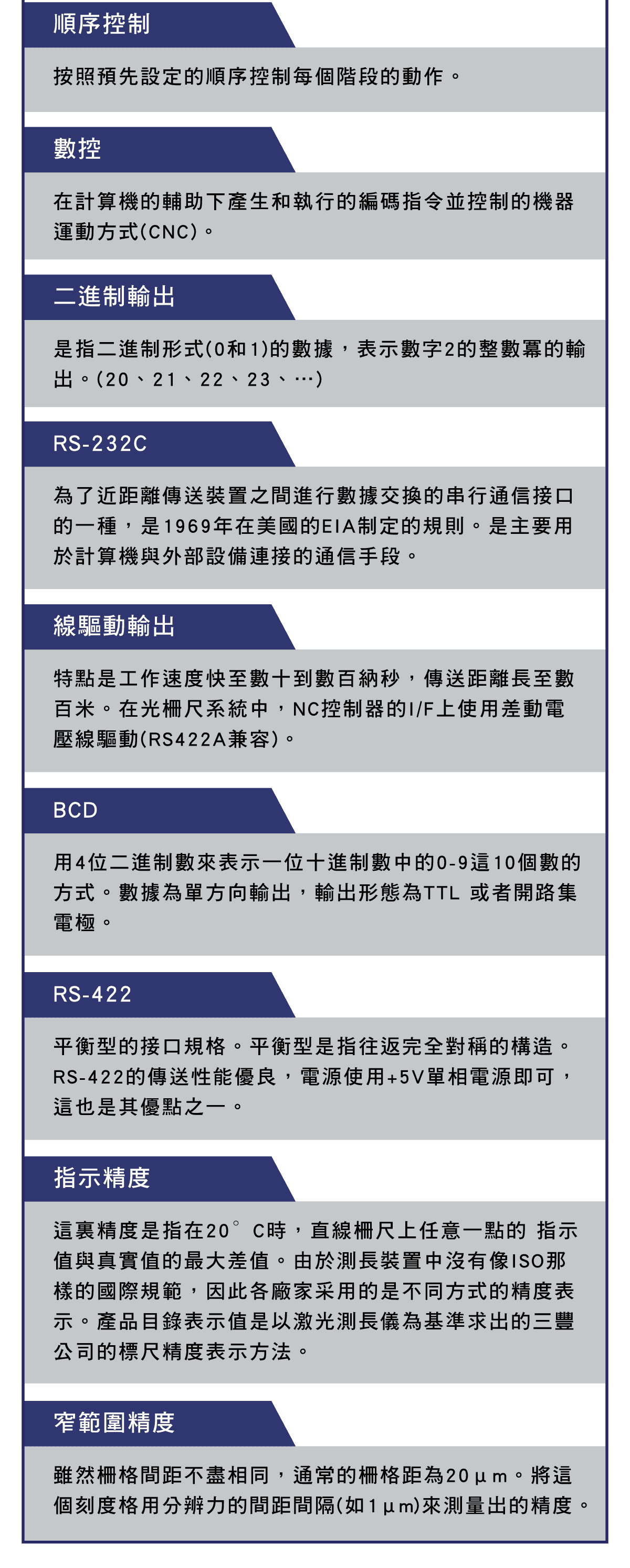 精密量儀和量具，直線柵尺，直線柵尺的測試範圍，專業術語的解說，直線柵尺的測試方法，直線柵尺精度系統檢查概略圖
